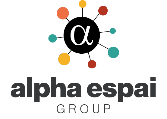 Logotip d'Alpha Espai Group